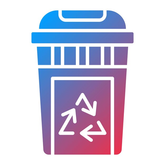 La imagen vectorial del icono de residuos se puede utilizar para la ciudad inteligente
