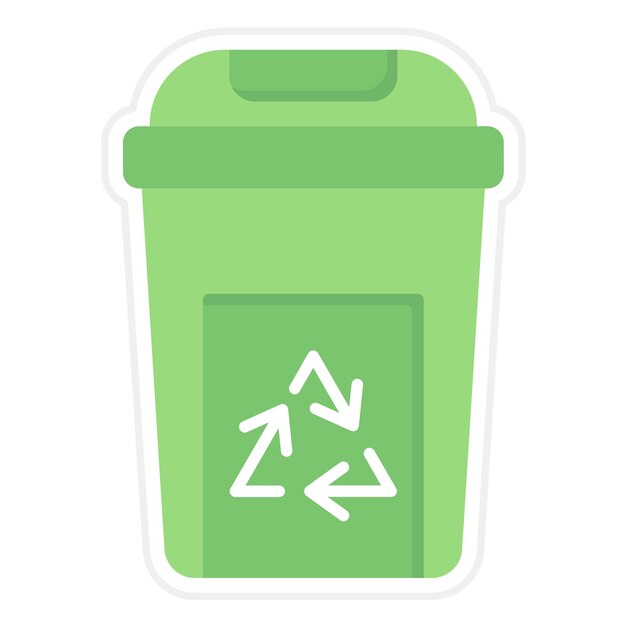 La imagen vectorial del icono de residuos se puede utilizar para la ciudad inteligente