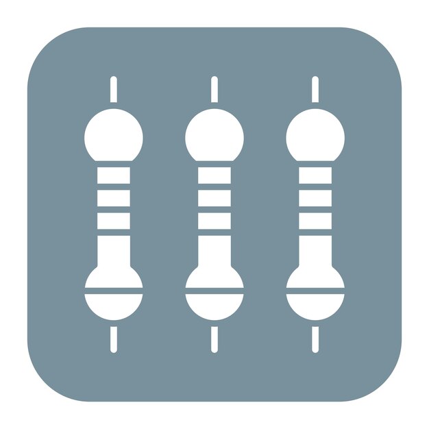 Imagen vectorial del icono de la resistencia Se puede utilizar para circuitos eléctricos