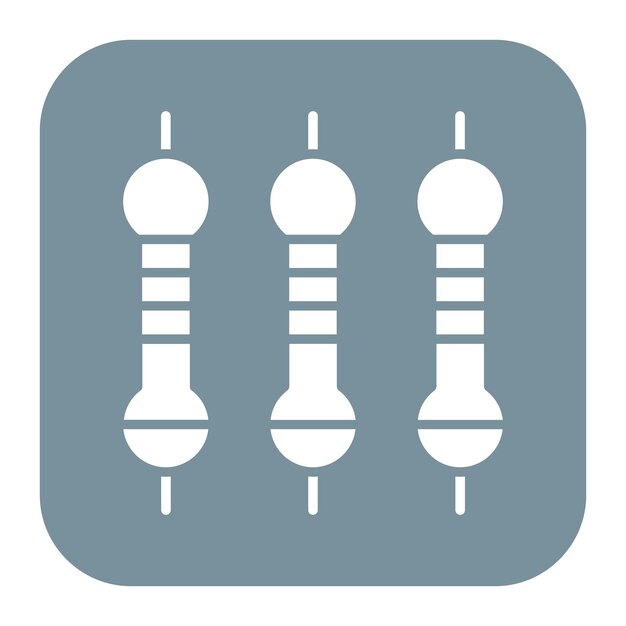 Imagen vectorial del icono de la resistencia se puede utilizar para circuitos eléctricos