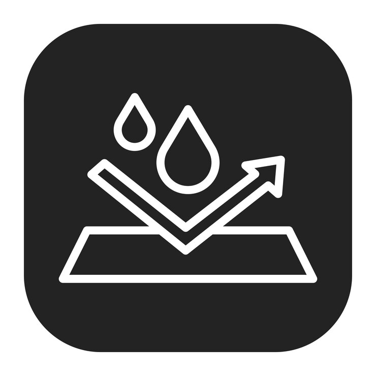Vector imagen vectorial de icono resistente al agua se puede usar para protección solar