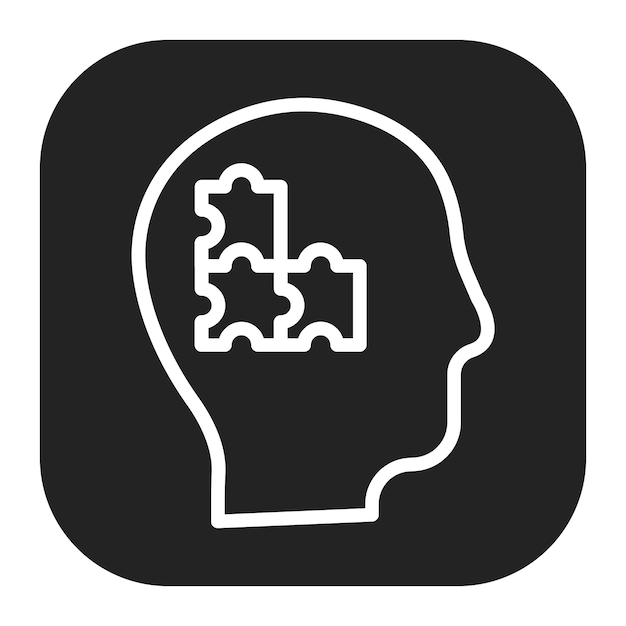 La imagen vectorial del ícono de resolución de problemas se puede utilizar para la organización