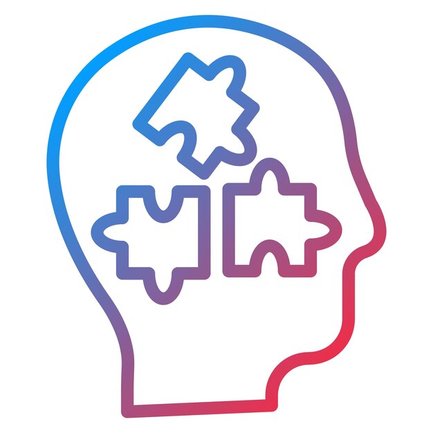 La imagen vectorial del icono de resolución de problemas se puede utilizar para el plan de acción