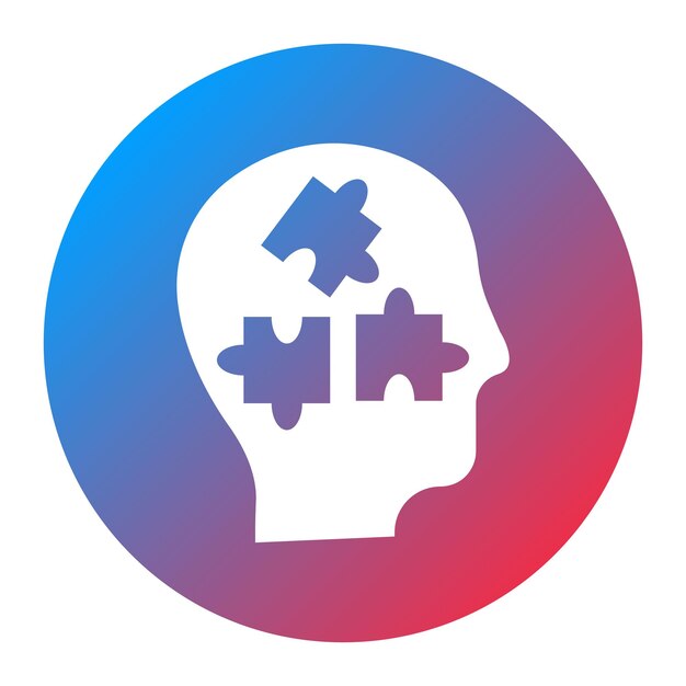 La imagen vectorial del icono de resolución de problemas se puede utilizar para el plan de acción
