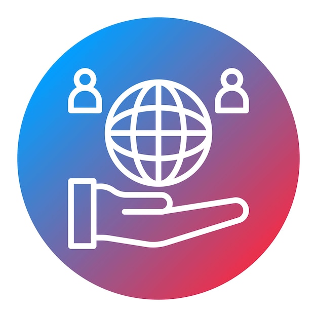 Imagen vectorial del icono de responsabilidad social Se puede utilizar para los valores básicos