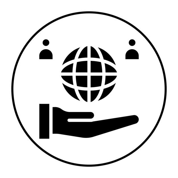 Imagen vectorial del icono de responsabilidad social Se puede utilizar para los valores básicos