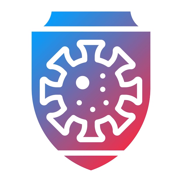 Imagen vectorial del icono de la respuesta inmune Se puede utilizar para enfermedades infecciosas
