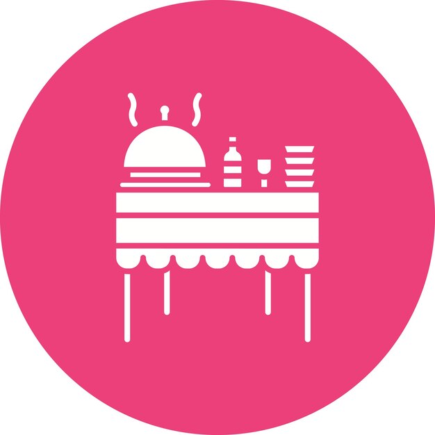 Imagen vectorial de icono de restaurante de catering Se puede usar para catering