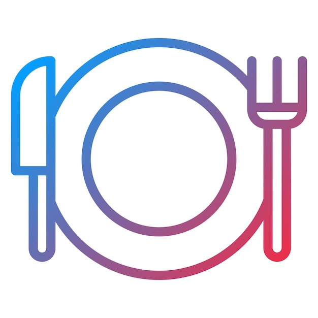 Imagen vectorial del icono del restaurante del crucero Se puede usar para el crucero