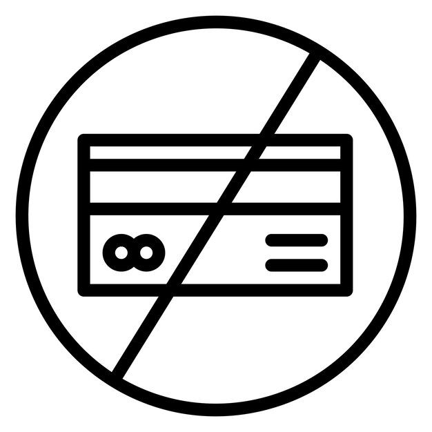 Imagen vectorial del icono de restricción de cuenta Se puede usar para Casino