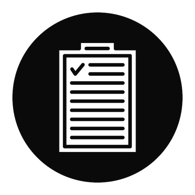 Imagen vectorial del icono del resultado de la prueba Puede utilizarse para la garantía de calidad