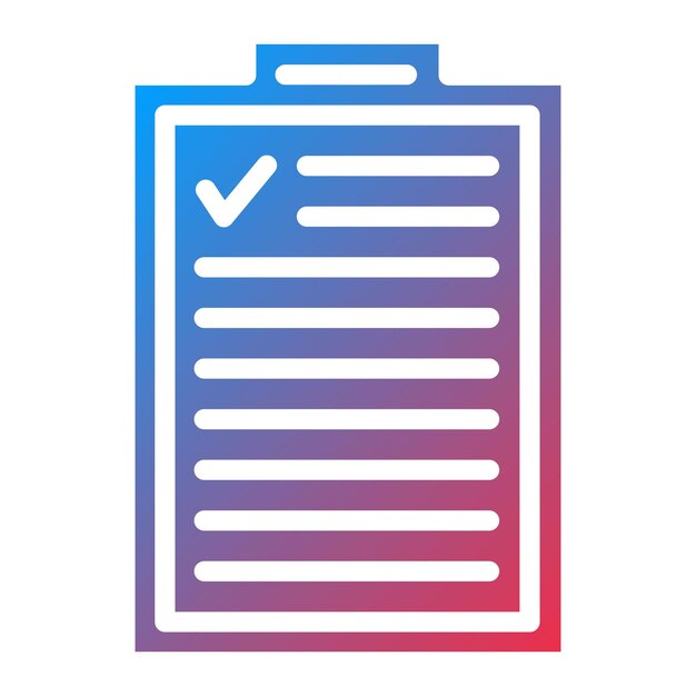 Imagen vectorial del icono del resultado de la prueba Puede utilizarse para la garantía de calidad