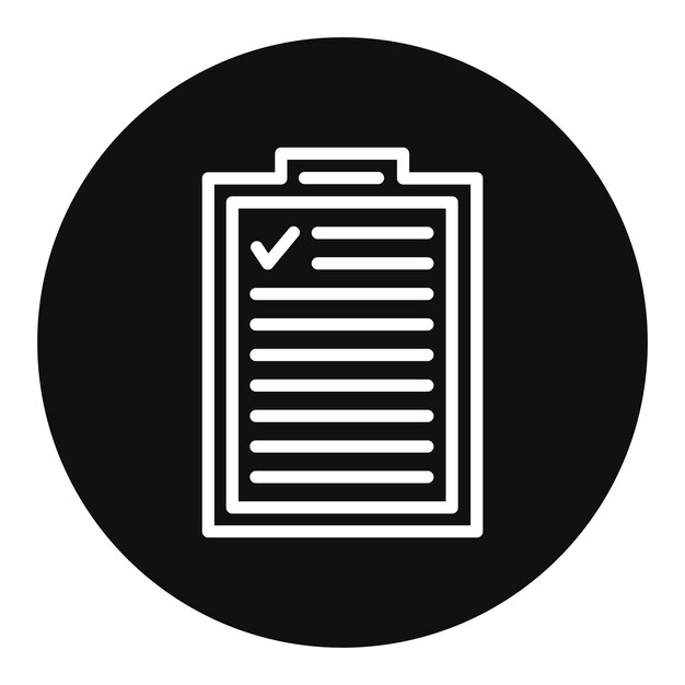 Imagen vectorial del icono del resultado de la prueba Puede utilizarse para la garantía de calidad