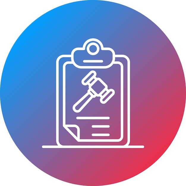 La imagen vectorial del icono de los resultados se puede utilizar para la Casa de Subastas