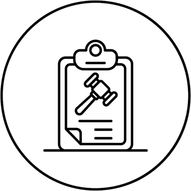 La imagen vectorial del icono de los resultados se puede utilizar para la Casa de Subastas