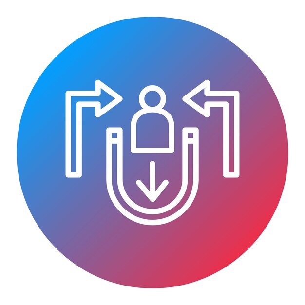 Imagen vectorial del icono de retención de clientes Se puede utilizar para Business Analytics
