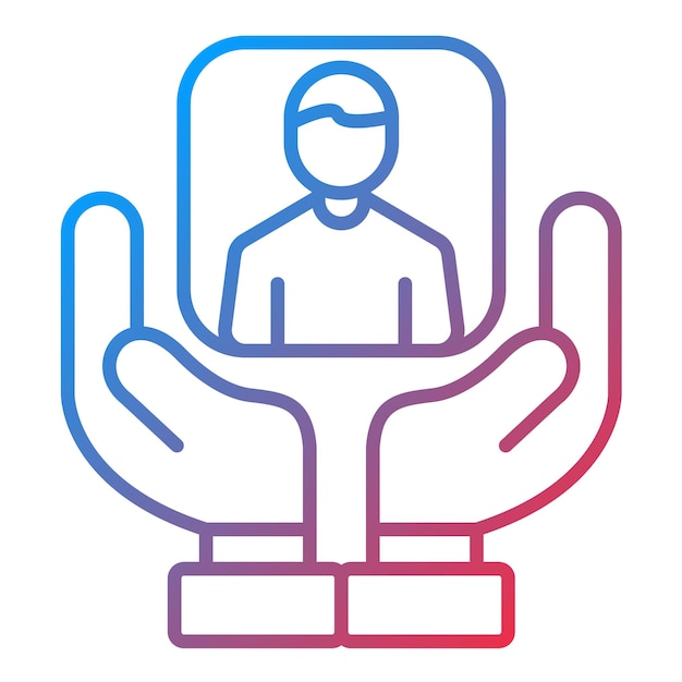 Imagen vectorial del icono de retención de clientes Se puede utilizar para la gestión empresarial