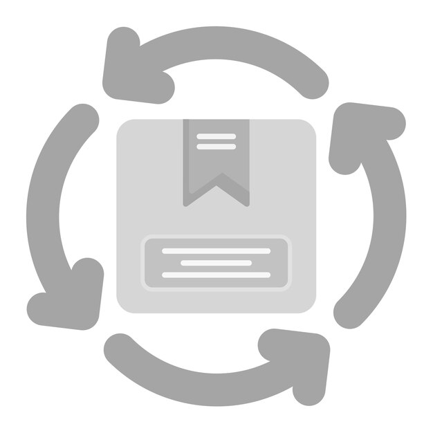 Imagen vectorial de icono de retorno fácil Puede utilizarse para la logística