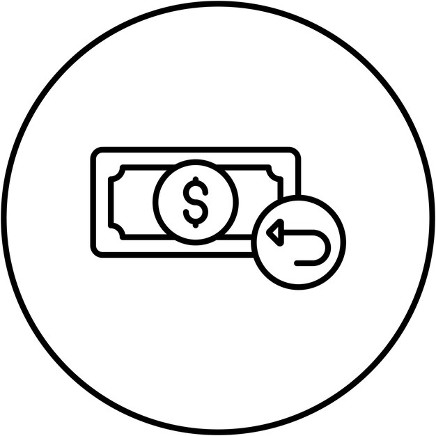 Imagen vectorial del icono de retorno de la inversión Se puede utilizar para invertir