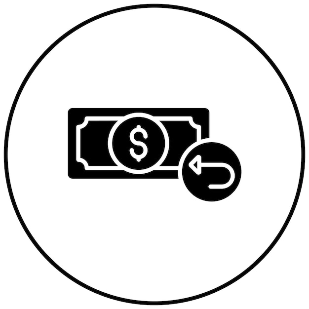 Imagen vectorial del icono de retorno de la inversión Se puede utilizar para invertir