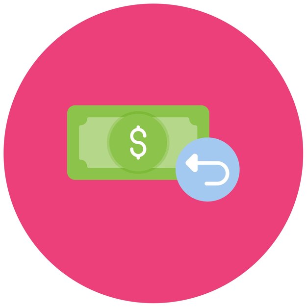 Imagen vectorial del icono de retorno de la inversión Se puede utilizar para invertir
