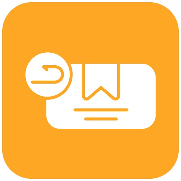 Imagen vectorial de icono de retorno Puede utilizarse para la tienda web