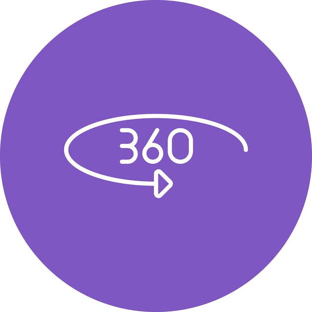 Imagen vectorial de icono de retroalimentación de 360 grados Puede utilizarse para Recursos Humanos