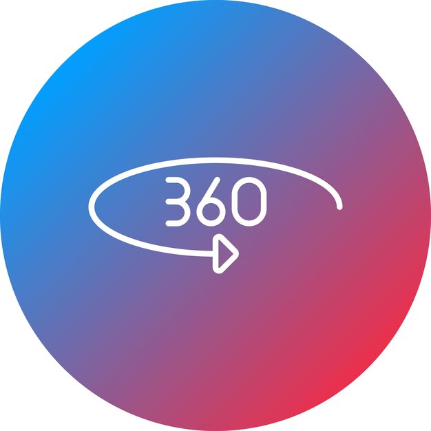 Imagen vectorial de icono de retroalimentación de 360 grados Puede utilizarse para Recursos Humanos
