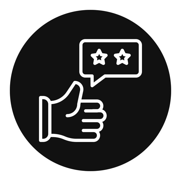 Imagen vectorial de icono de retroalimentación Se puede usar para Shoemaker