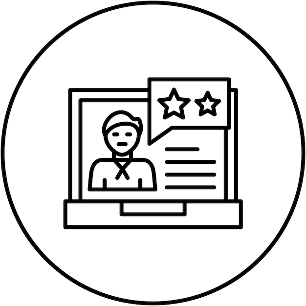 Imagen vectorial del icono de retroalimentación Se puede utilizar para comunicaciones