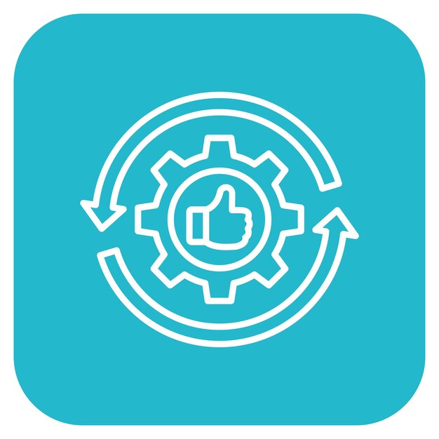 Imagen vectorial del icono de retroalimentación Se puede utilizar para la tecnología de marketing