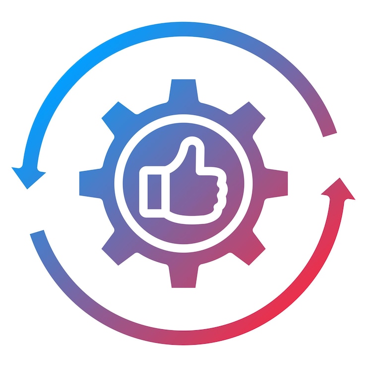 Vector imagen vectorial del icono de retroalimentación se puede utilizar para la tecnología de marketing