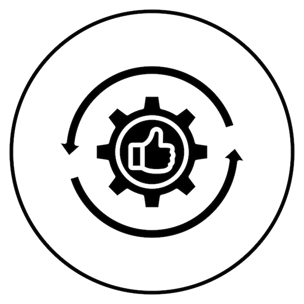 Imagen vectorial del icono de retroalimentación Se puede utilizar para la tecnología de marketing