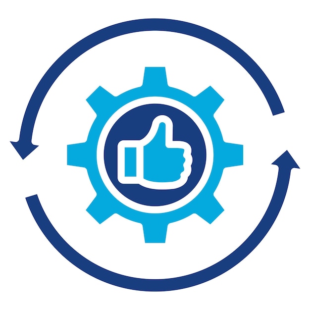 Imagen vectorial del icono de retroalimentación Se puede utilizar para la tecnología de marketing