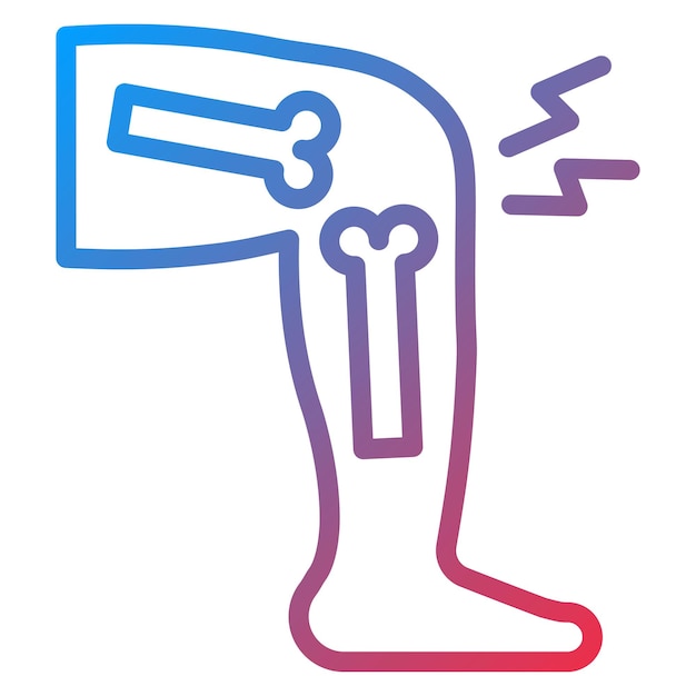 Imagen vectorial del icono del reumatismo Se puede utilizar para el dolor corporal