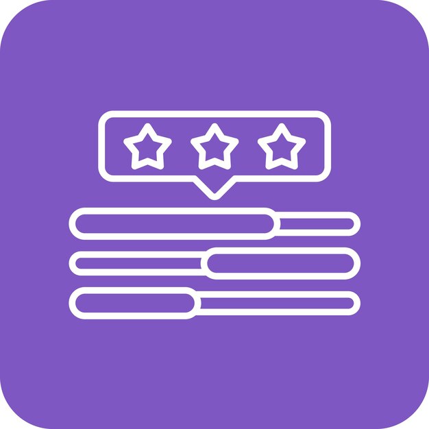 Imagen vectorial del icono de revisión del cliente Se puede utilizar para el comercio electrónico de moda