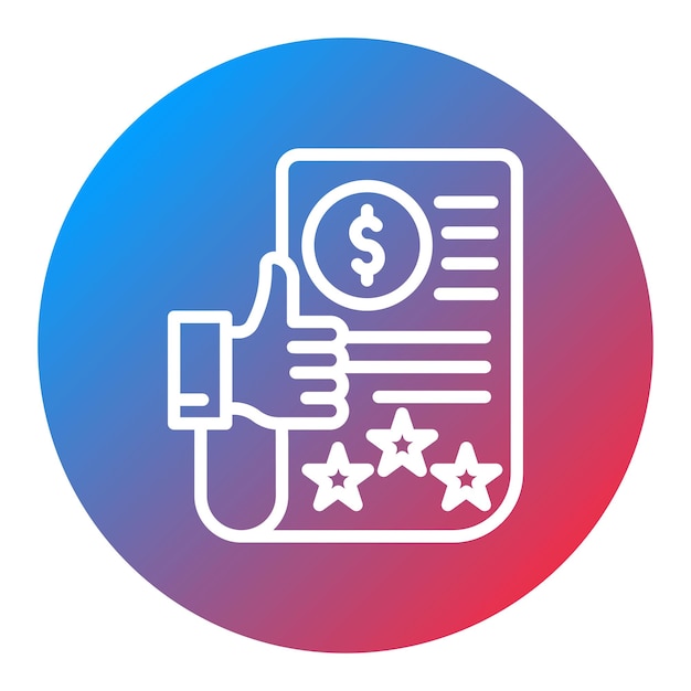 Imagen vectorial del icono de revisión del contrato Se puede utilizar para la auditoría empresarial