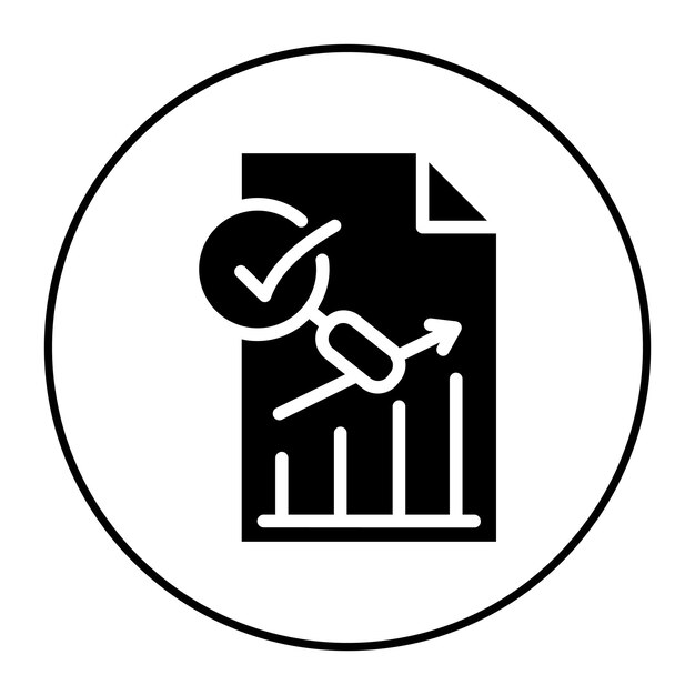 Imagen vectorial del icono de revisión externa Puede utilizarse para la auditoría empresarial