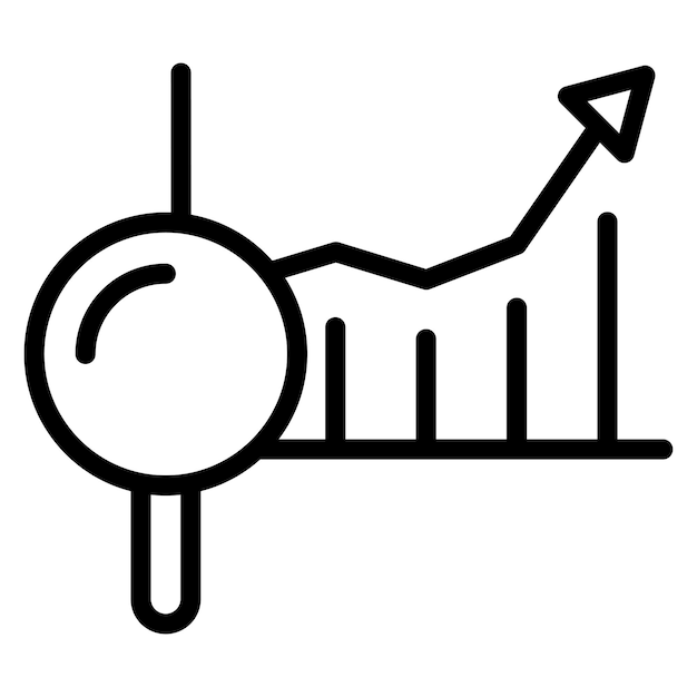 Imagen vectorial del icono de revisión del rendimiento Se puede utilizar para la gestión de operaciones