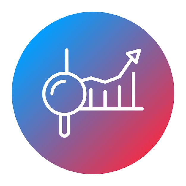 Imagen vectorial del icono de revisión del rendimiento Se puede utilizar para la gestión de operaciones