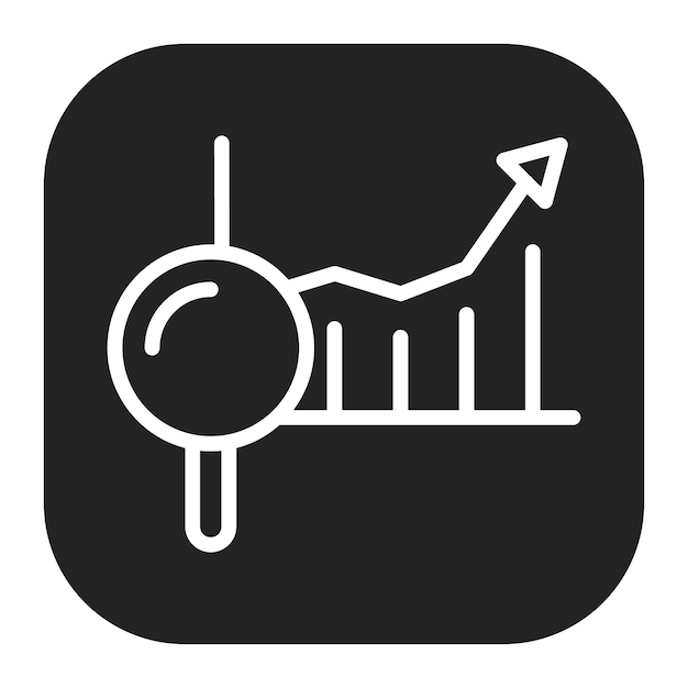 Imagen vectorial del icono de revisión del rendimiento Se puede utilizar para la gestión de operaciones