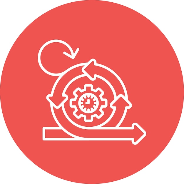 Imagen vectorial del icono de revisión de Sprint Se puede utilizar para Agile