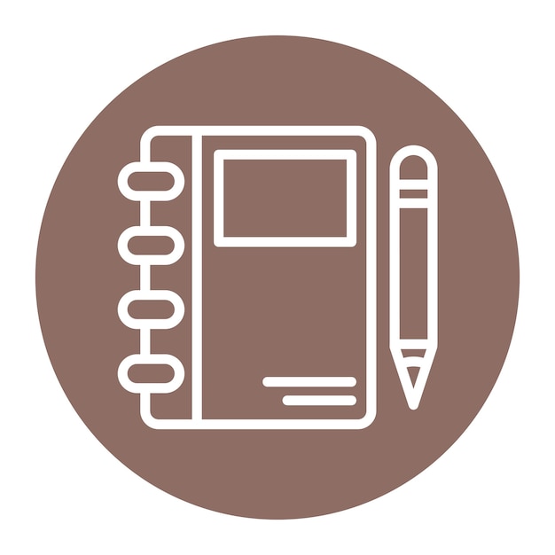 Imagen vectorial del icono de la revista Se puede utilizar para la Agencia de Relaciones Públicas