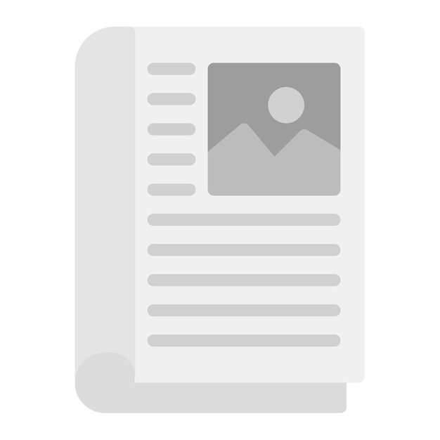 Imagen vectorial del icono de la revista Se puede utilizar para la arqueología