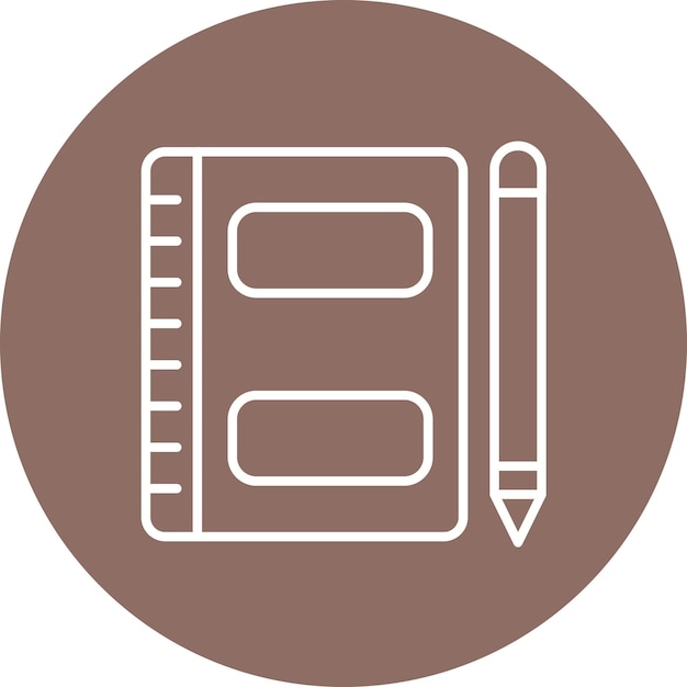 Imagen vectorial del icono de la revista Se puede utilizar para el marketing