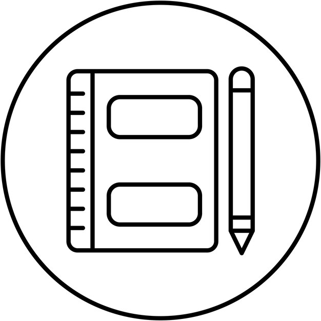 Imagen vectorial del icono de la revista Se puede utilizar para el marketing