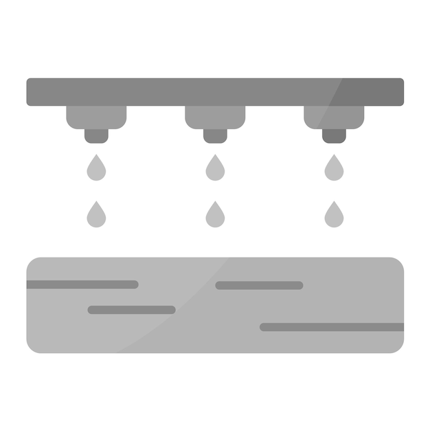 Imagen vectorial del icono de riego Se puede utilizar para la prehistoria