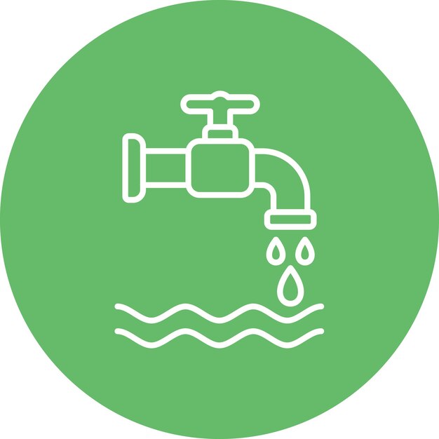 La imagen vectorial del icono de riego se puede utilizar para Smart City