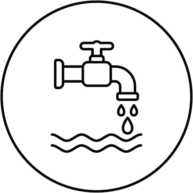 La imagen vectorial del icono de riego se puede utilizar para Smart City