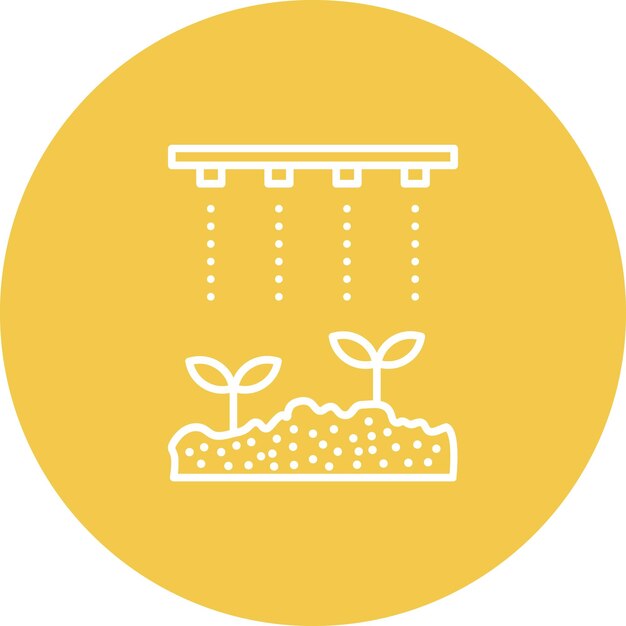 Imagen vectorial del icono de riego Puede utilizarse para la agricultura